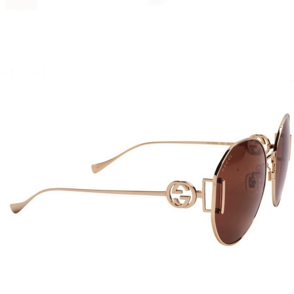 NEW GUCCI AUTHENTIC DESIGNER ROUND SUNGLASSES - Picture 6 of 12